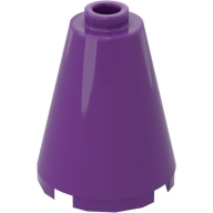 Lego kostka (kostička) kužel 2x2x2, purpurová (4125280)